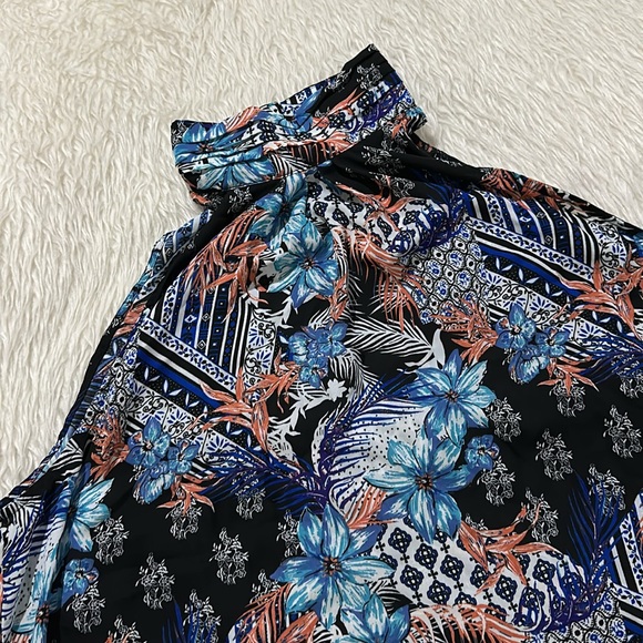 New look black floral open shoulders blouse plus size 2X new - Picture 2 of 5